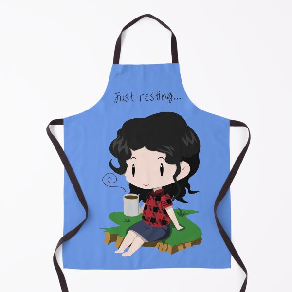 Item preview, Just Resting – Chibi Girl Coffee Break designed and sold by Ans Arts PH.