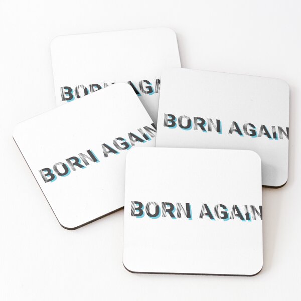 Item preview, Born Again – John 3:3 & 2 Corinthians 5:17 Minimalist Christian Faith Design designed and sold by threesixteenau.