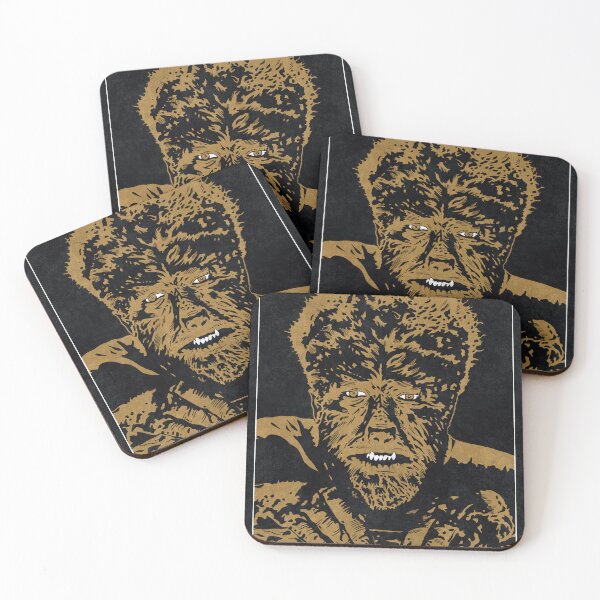 Item preview, THE WOLFMAN (Monochrome) designed and sold by FamousWeirdosRB.