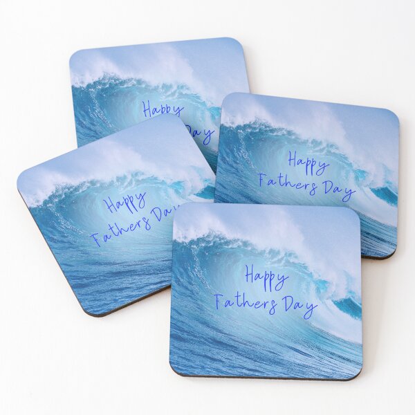 Item preview, HAPPY FATHERS DAY, BLUE, PARTY, CARD, WAVE, OCEAN  designed and sold by AASparksDesigns.