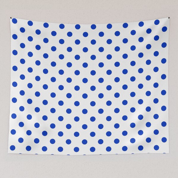 Item preview, Cobalt Blue Polka Dots On White designed and sold by POLKAIWERX.