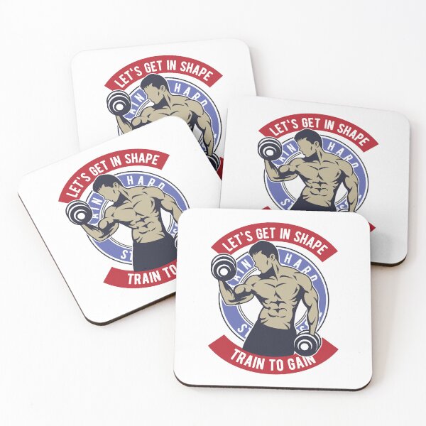 Item preview, Let's Get in Shape – Gym Motivation Art for Fitness Beginners & Workout Lovers designed and sold by DreamFlux.