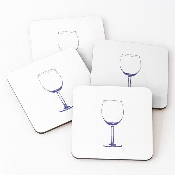 Item preview, Empty Wine Glass in Blue designed and sold by Type, Wine, etc..
