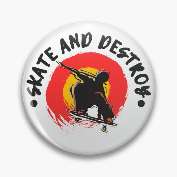 Item preview, Skate and Destroy Retro Sunset designed and sold by kapsell.