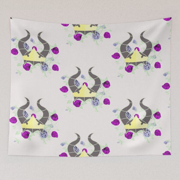 Item preview, Mystical Horned Crown with Purple Roses designed and sold by VenettaDesena.
