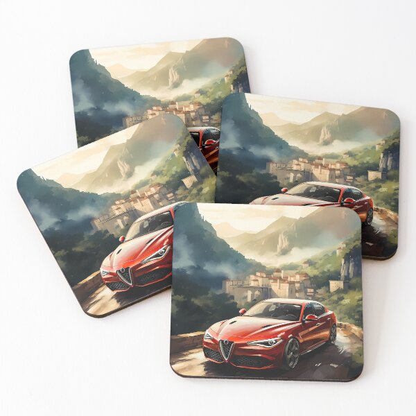 Item preview, Serpentine Mountain Road Leads This Sporty Car To Adventure designed and sold by RevUpDesign.