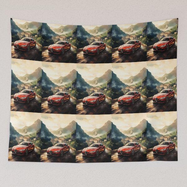 Item preview, Serpentine Mountain Road Leads This Sporty Car To Adventure designed and sold by RevUpDesign.