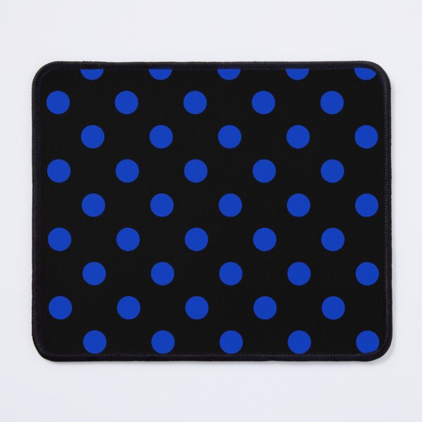 Item preview, Cobalt Blue Polka Dots On Black designed and sold by POLKAIWERX.