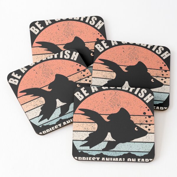 Item preview, Be A Goldfish Happiest Animal Retro Vintage Design designed and sold by CrispinBressm.