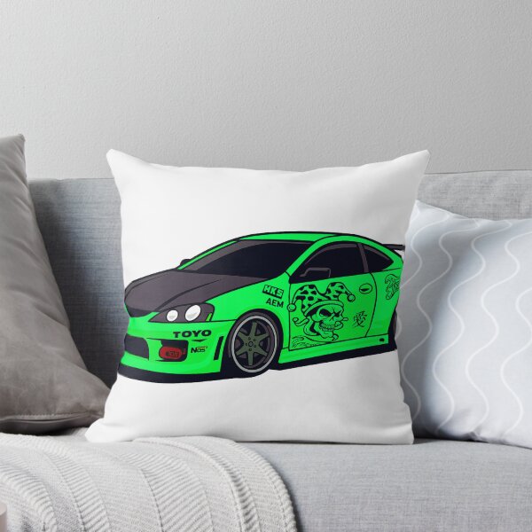 Item preview, JDM Racing Neon Green Car illustrtion designed and sold by sabartgunpla.