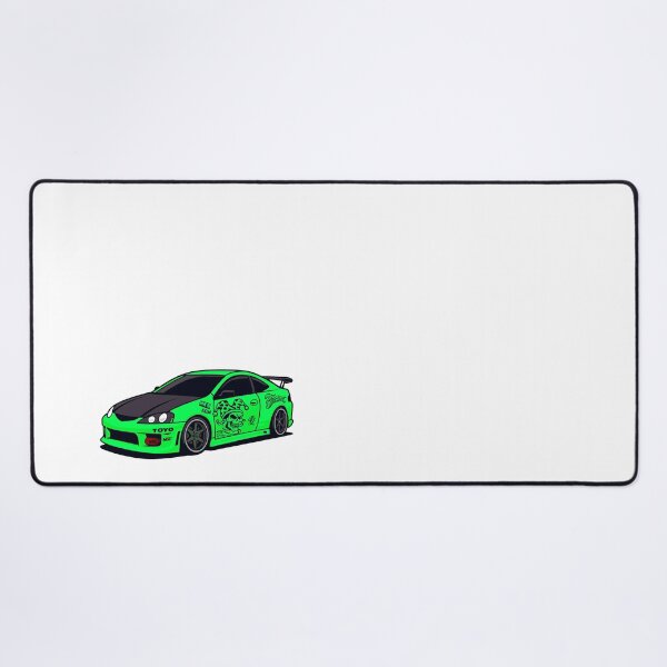 Item preview, JDM Racing Neon Green Car illustrtion designed and sold by sabartgunpla.