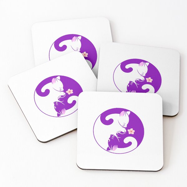 Item preview, Yin Yang Cat with Flower designed and sold by Your Dream.