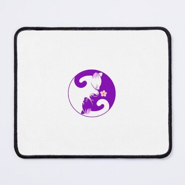 Item preview, Yin Yang Cat with Flower designed and sold by Your Dream.
