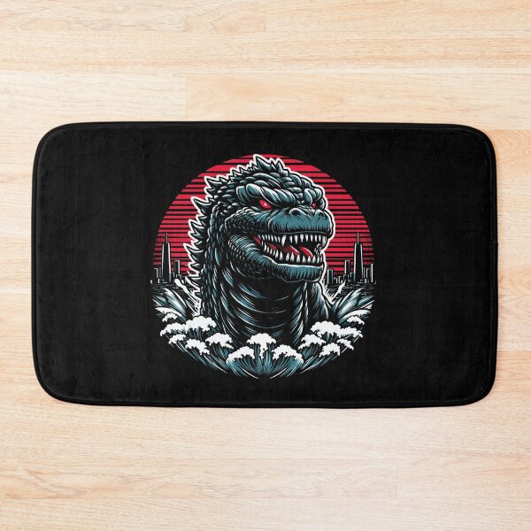 Item preview, Fierce Dragon Emerging from Ocean with City Skyline and Red Sunset designed and sold by beast-net.