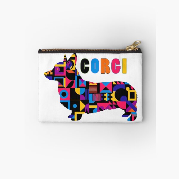 Item preview, Vibrant Geometric Corgi Abstract Dog Art designed and sold by Zini-ArtStudio.