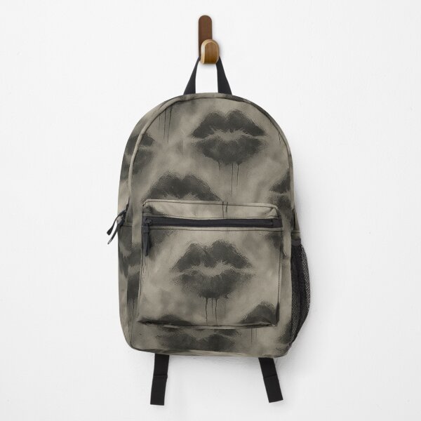 Item preview, Black and Grey Lipstick Kiss Pattern designed and sold by BoklaLab.