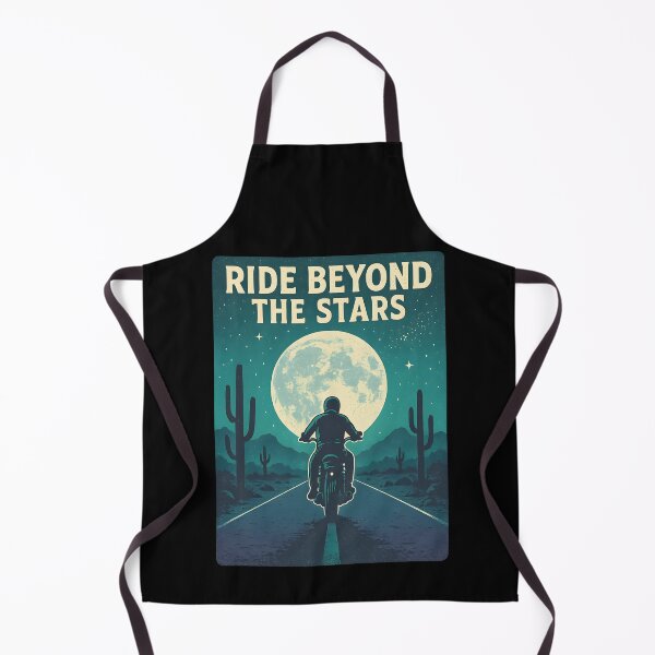 Item preview, Moonlit Highway – Vintage Motorcycle Ride designed and sold by ArcadiaSilence.