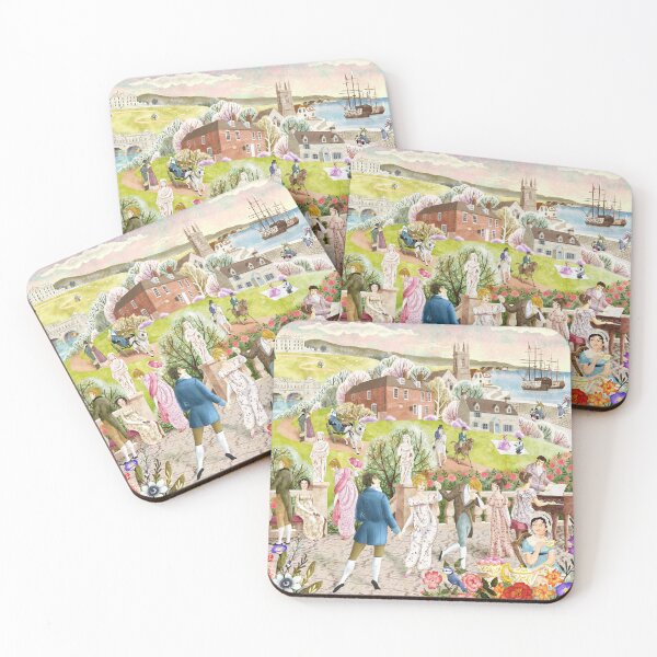 Item preview, Jane Austen and her novels designed and sold by Gaia Marfurt.