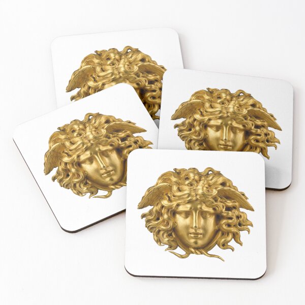 Item preview, Golden Decorative Medusa Head Sculpture designed and sold by portokalis.