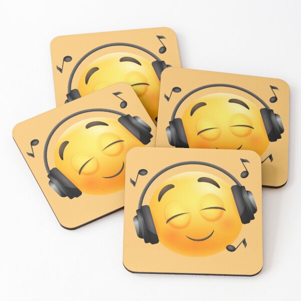 Item preview, listening music emoji design tshirt designed and sold by anandsiva2703.