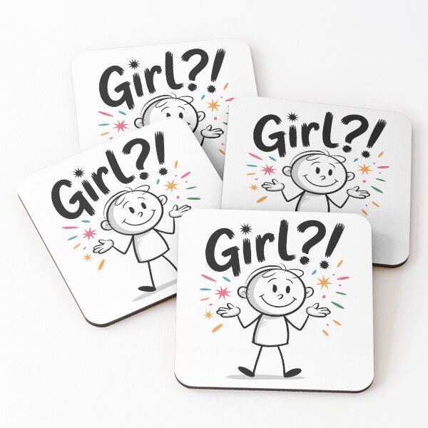 Item preview, Girl?!! Sassy Stick Figure Cartoon designed and sold by JPees.
