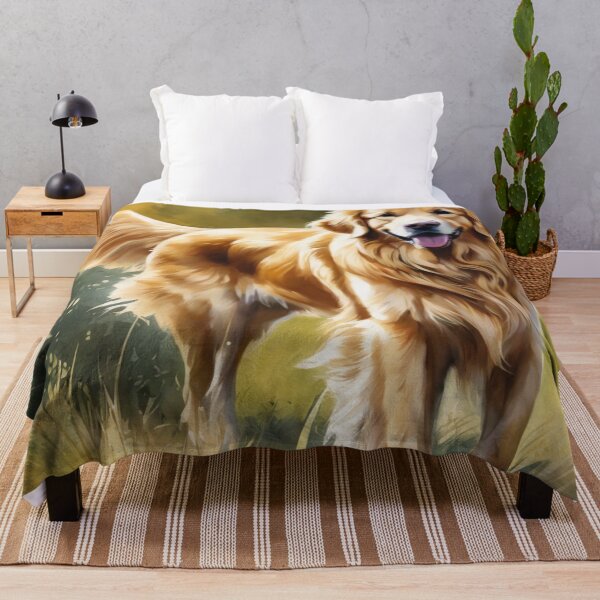 Item preview, Golden Retriever in Sunlit Field designed and sold by Wags & Tails.
