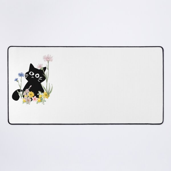 Item preview, "Flowery Black Cat" designed and sold by Your Dream.
