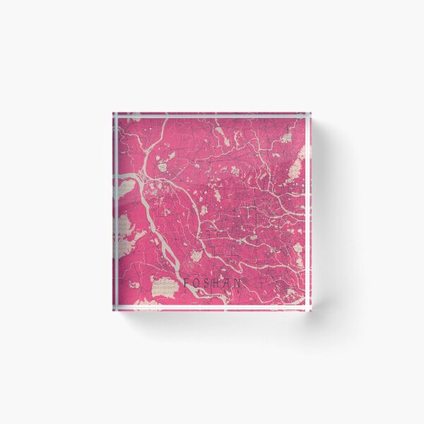 Item preview, Foshan City Map of Guangdong, China - Blossom designed and sold by deMAP.