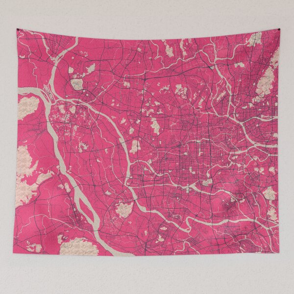 Item preview, Foshan City Map of Guangdong, China - Blossom designed and sold by deMAP.