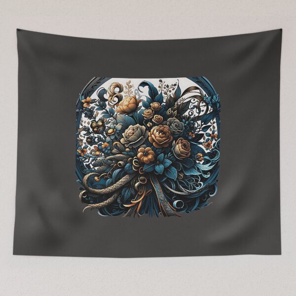 Item preview, Fantasy Blue Flowers  designed and sold by Karen Harding Art and Illustration .