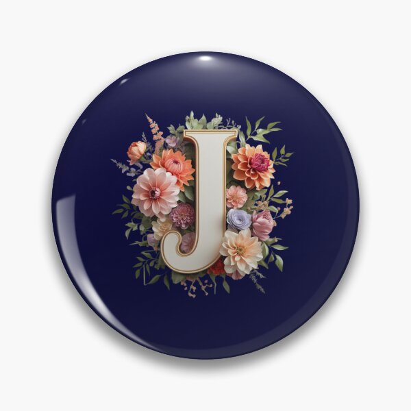 Item preview, Elegant Floral Monogram Letter J – Botanical Initial with Peonies, Roses & Dahlias | Personalized Gift & Feminine Decor designed and sold by AmenAlways.