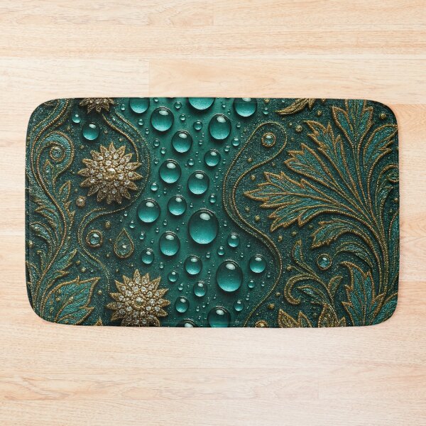 Item preview, Golden Teal Elegance designed and sold by Kaleidoscope Print.