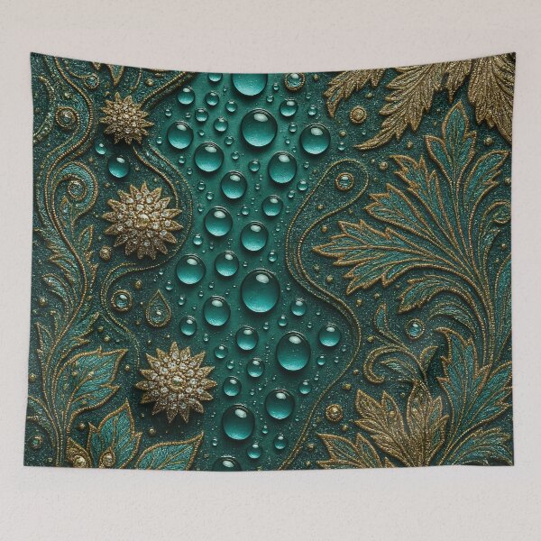 Item preview, Golden Teal Elegance designed and sold by Kaleidoscope Print.