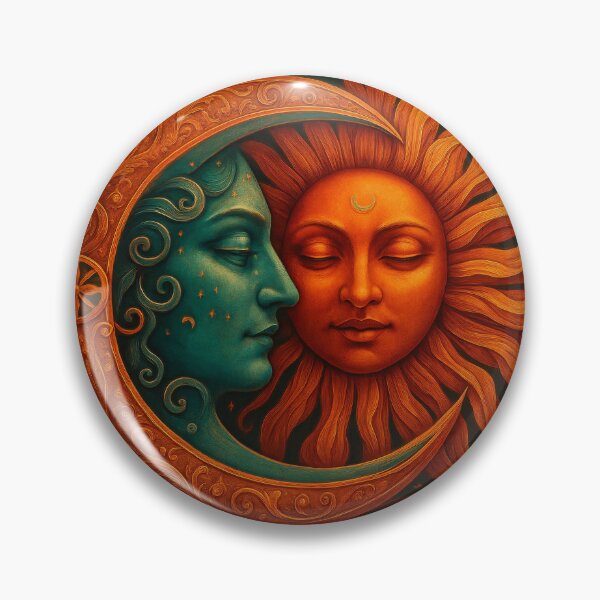 Item preview, Cosmic Sun and Moon designed and sold by Kaleidoscope Print.
