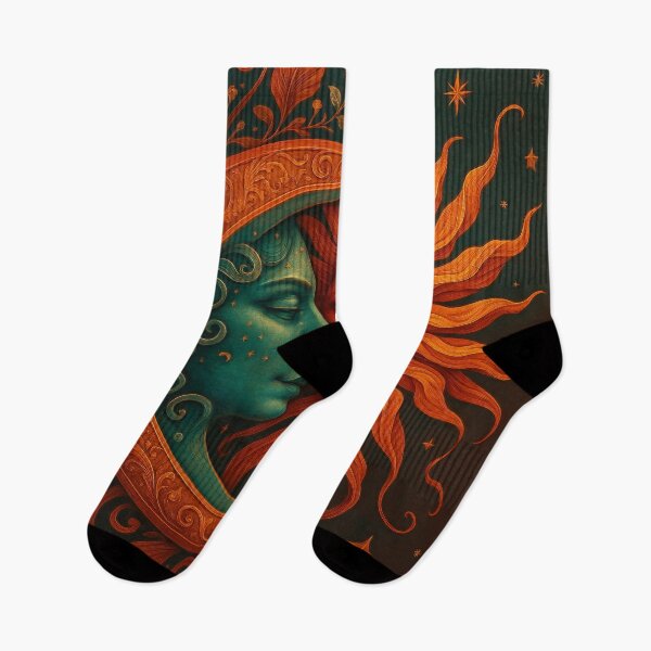 Item preview, Cosmic Sun and Moon designed and sold by Kaleidoscope Print.