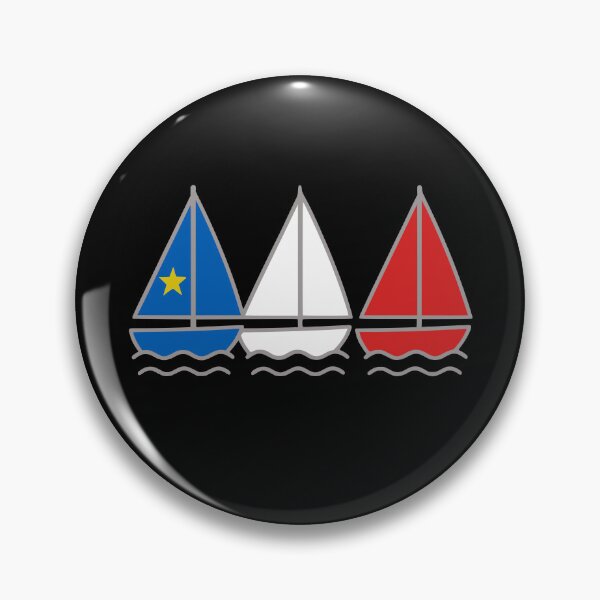 Item preview, Acadian Flag Three Sailboat Maritime Pride Flag for L'Acadie designed and sold by TheTrendsDesk.