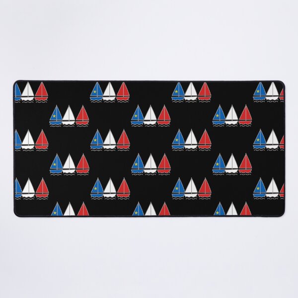 Item preview, Acadian Flag Three Sailboat Maritime Pride Flag for L'Acadie designed and sold by TheTrendsDesk.