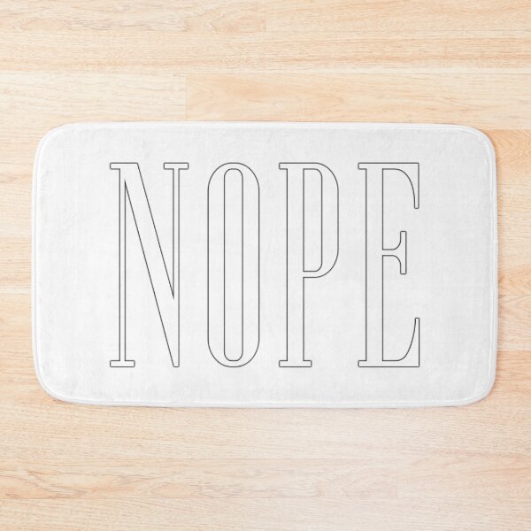 Item preview, nope nerdy white designed and sold by ramwebroom.
