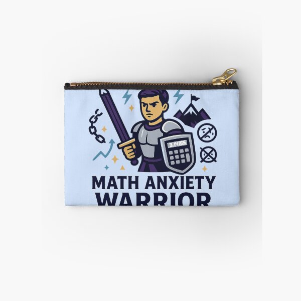Item preview, Math Anxiety Warrior Motivational Math Student Teacher Gift designed and sold by Feline Rockstars.