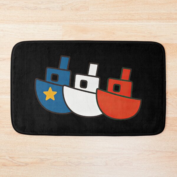 Item preview, Acadian Flag Fishing Boat Maritime Pride Blue, White & Red Fishing Boats for L'Acadie designed and sold by TheTrendsDesk.