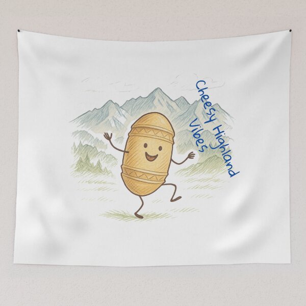 Item preview, Cheesy Highland Vibes designed and sold by dotitoko.