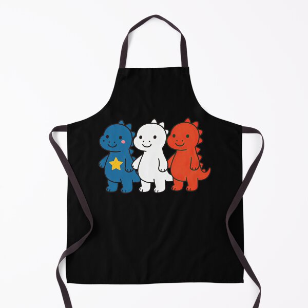 Item preview, Acadian Flag Dinosaur Maritime Pride Blue, White & Red for L'Acadie designed and sold by TheTrendsDesk.