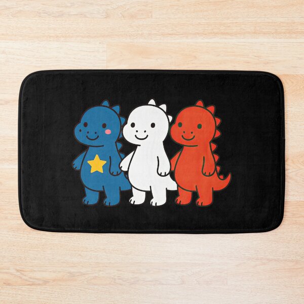 Item preview, Acadian Flag Dinosaur Maritime Pride Blue, White & Red for L'Acadie designed and sold by TheTrendsDesk.