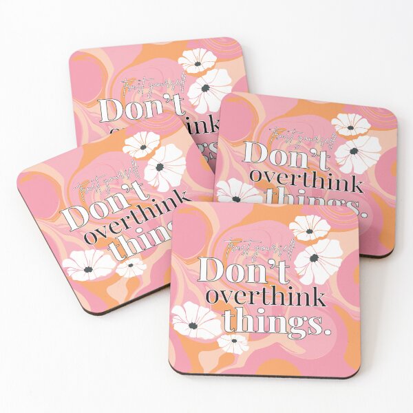 Item preview, Trust Yourself – Don’t Overthink Things Motivational Retro Art designed and sold by Floraza.