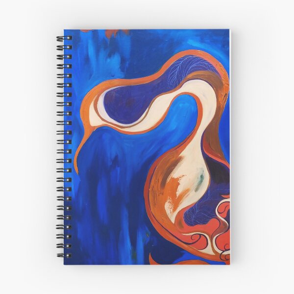 Item preview, Abstract Blue and Orange Bird designed and sold by Marina Davidson.