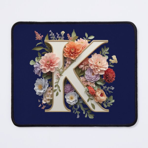 Item preview, Elegant Floral Monogram Letter K – Botanical Initial with Peonies, Roses & Dahlias | Personalized Gift & Feminine Decor designed and sold by AmenAlways.