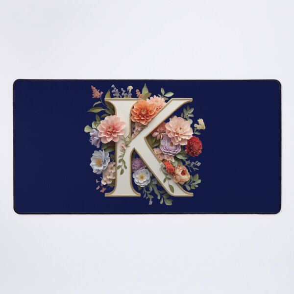 Item preview, Elegant Floral Monogram Letter K – Botanical Initial with Peonies, Roses & Dahlias | Personalized Gift & Feminine Decor designed and sold by AmenAlways.