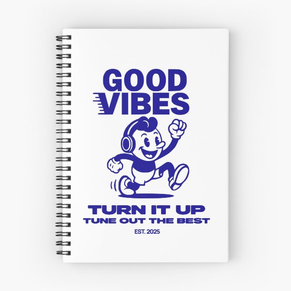 Item preview, good vibes retro runner music motif designed and sold by nkhookysun.