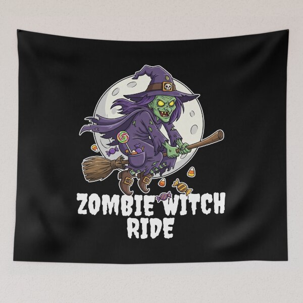 Item preview, ZOMBIE WITCH RIDE - ZOMBIE HALLOWEEN designed and sold by KEF Custom.