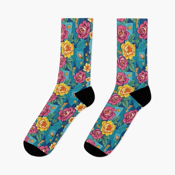 Item preview, Modern Floral Blue Stripes Pattern  home Decor, flowers t-shirt design  designed and sold by TheGaliyaStudio.